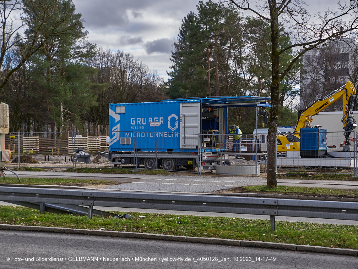 10.01.2023 - Baustelle an der Quiddestraße Haus für Kinder in Neuperlach